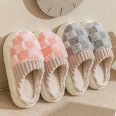 Stylish Cozy Home Plaid Slippers for Women with a Trendy Twist - Himpall